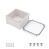 Boxco S-Series 190x190x130mm Plastic Enclosure, IP67, IK08, ABS, Transparent Cover, Screw Type - PHOTO 3