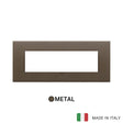 Vimar Eikon Exe Plate 7M Metal Brushed Dark Bronze