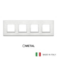 Vimar Eikon Evo Plate 8M (2+2+2+2) 71MM Brilliant Aluminium