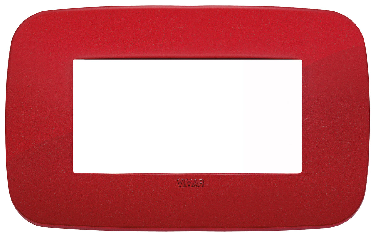 Vimar Arke Round Plate 4M Technopolymer Red