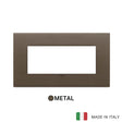 Vimar Eikon Exe Plate 5M Metal Brushed Dark Bronze