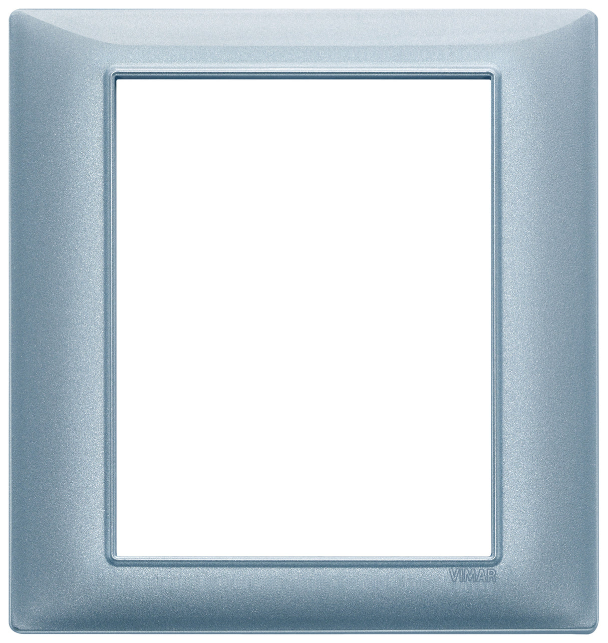 Vimar Plana Plate 8M Technopolymer Metallized Blue