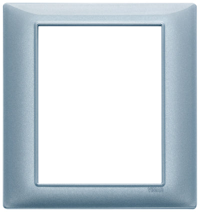 Vimar Plana Plate 8M Technopolymer Metallized Blue