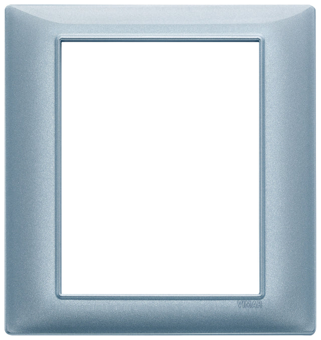 Vimar Plana Plate 8M Technopolymer Metallized Blue