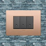 Vimar Arke Metal 3 Gang switch - Brushed Copper - 16A - PHOTO 2