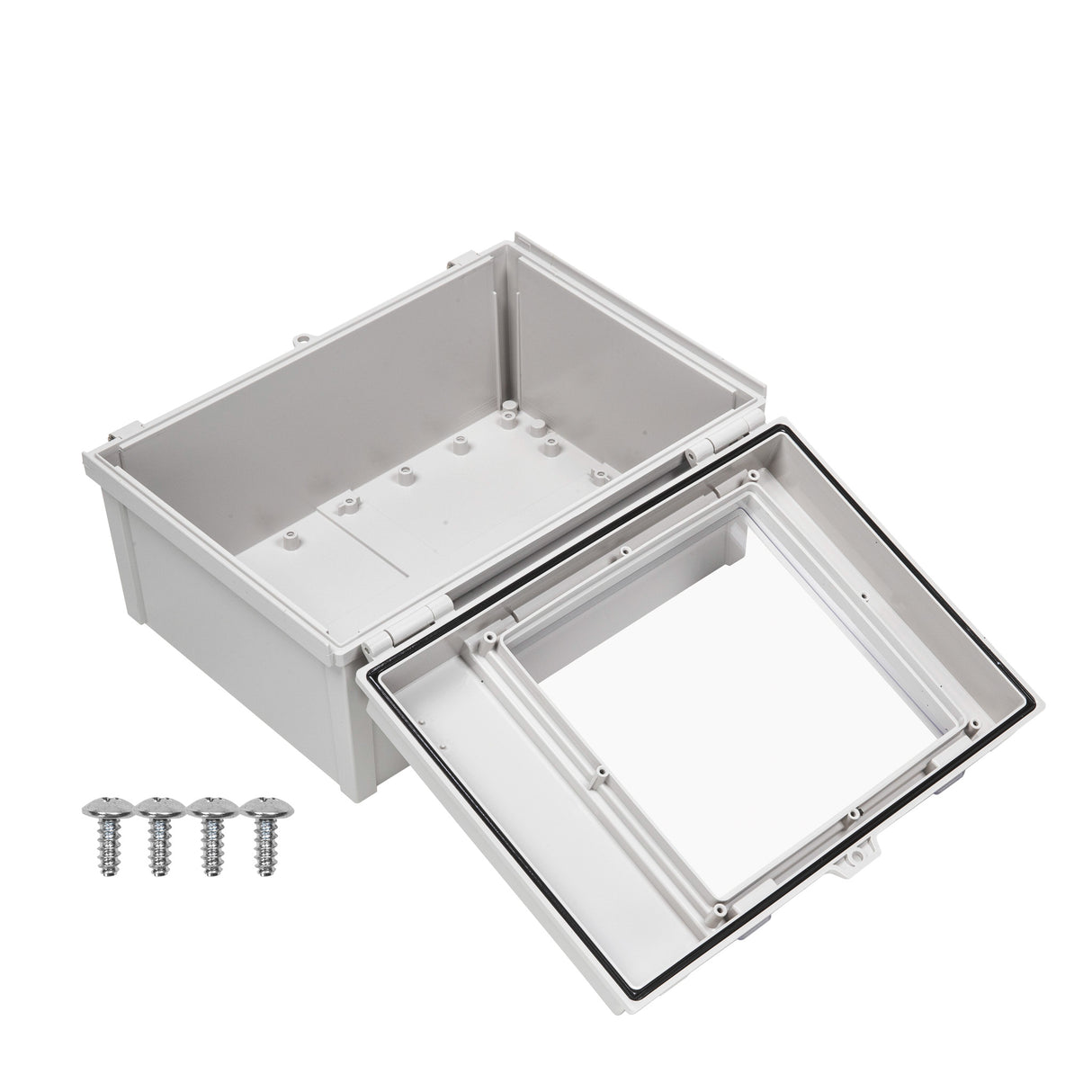 Boxco D-Series 250×350×190mm All In One Dual Door Box Enclosure, IP67, IK08, ABS, Grey Cover - PHOTO 4