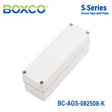 Boxco S-Series 80×250×85mm Plastic Enclosure, IP67, IK08, ABS, Grey Cover, Screw Type