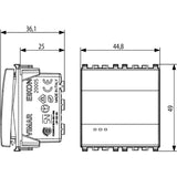 Vimar Eikon 1P 16AX 2-Way Switch 2M Grey - PHOTO 1