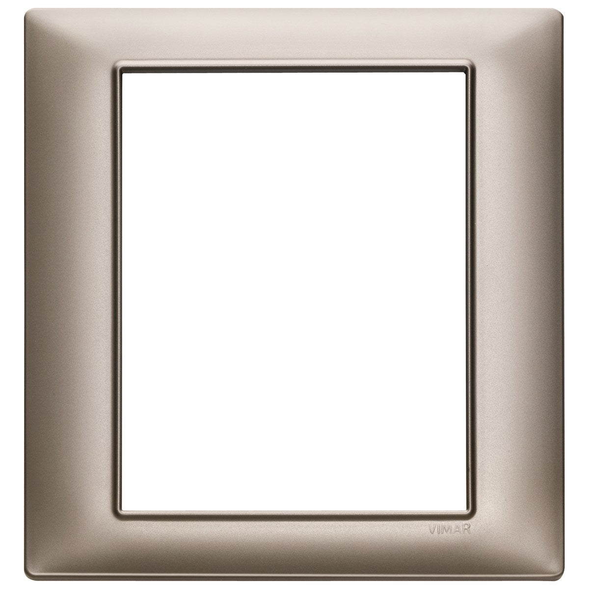 Vimar Plana Plate 8M Technopolymer Pearl Nickel