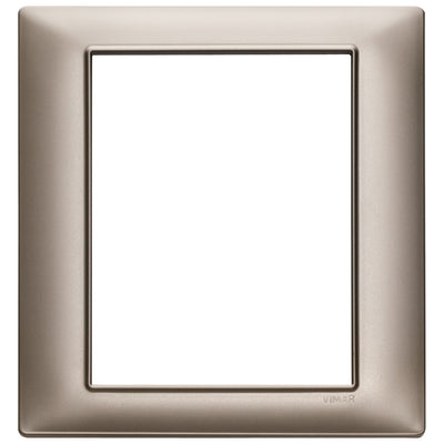 Vimar Plana Plate 8M Technopolymer Pearl Nickel