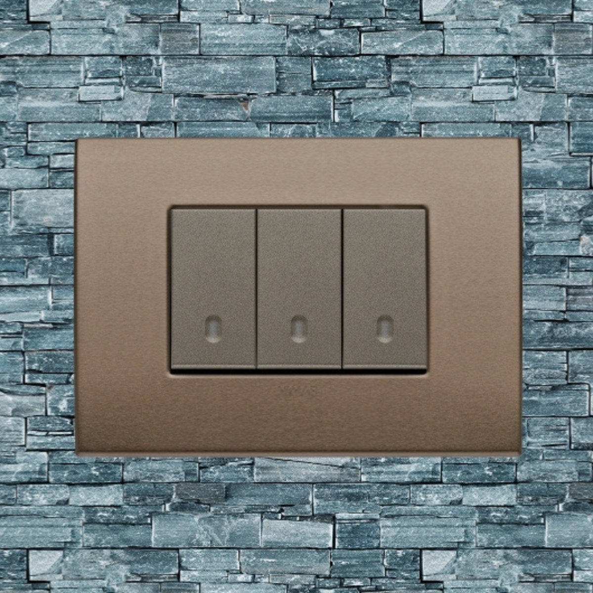 Vimar Arke Metal 3 Gang switch - Dark Bronze - 16A - PHOTO 23