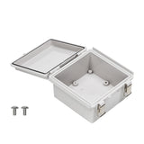 Boxco P-Series 150x150x90mm Plastic Enclosure, IP67, IK08, ABS, Grey Cover, Molded Hinge and Latch Type - PHOTO 3