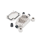 Boxco Terminal Box 4-pole with Waterproof Connector 40x60x24mm, IP67, IK08, ABS, Grey Cover - PHOTO 2