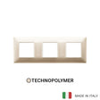Vimar Plana Plate 6M(2+2+2) 71mm Technopolymer Matt Champagne