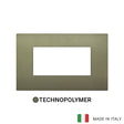 Vimar Arke Classic Plate 4M Technopolymer Matt Green