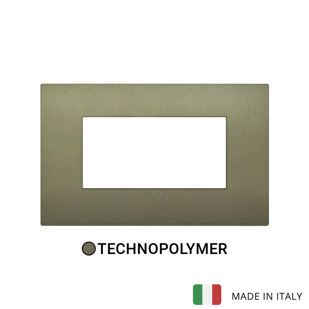 Vimar Arke Classic Plate 4M Technopolymer Matt Green