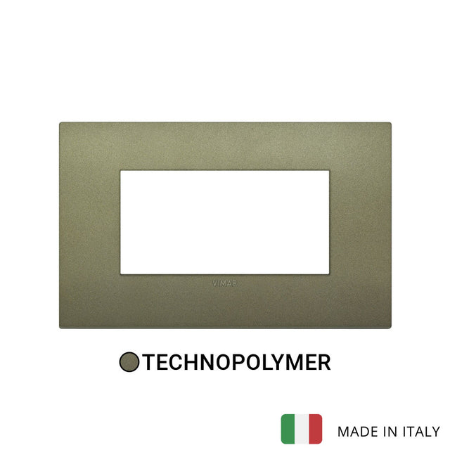 Vimar Arke Classic Plate 4M Technopolymer Matt Green