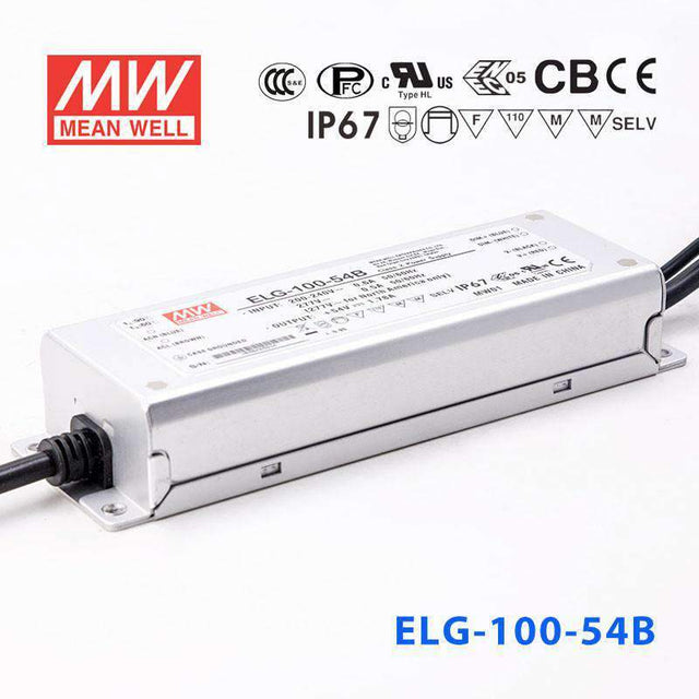 Mean Well ELG-100-54B Power Supply 96.12W 54V - Dimmable