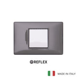 Vimar Plana Plastic 1 Gang Switch - Reflex Ash - 16A - PHOTO 2