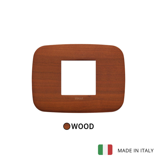 Vimar Arke Round Plate 2centrM Cherry Wood
