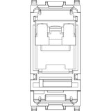 Plana RJ45 Cat6 Netsafe UTP Outlet With Cover White - PHOTO 2