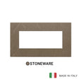 Vimar Eikon Exe Plate 5M Marbl Stoneware Coffee Brown