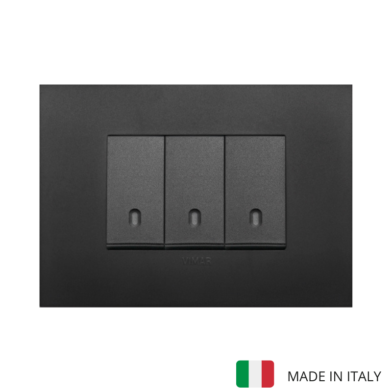 Vimar Arke Plastic 3 Gang switch - Black - 16A - PHOTO 27