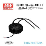 Mean Well HBG-200-36DA Power Supply 200W 36V - DALI 5.5A