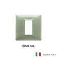 Vimar Plana Plate 1M Metal Metallized Green