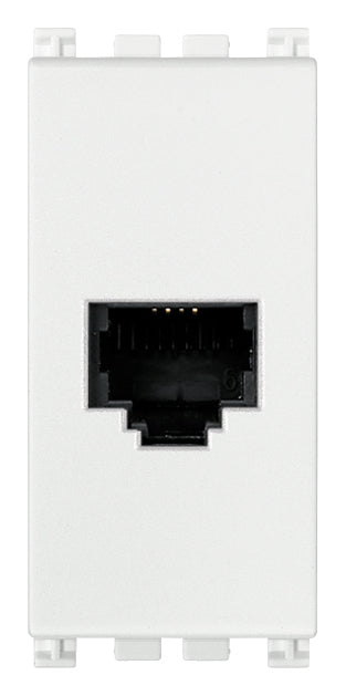 Arke RJ11 Phone Jack 6/4 White