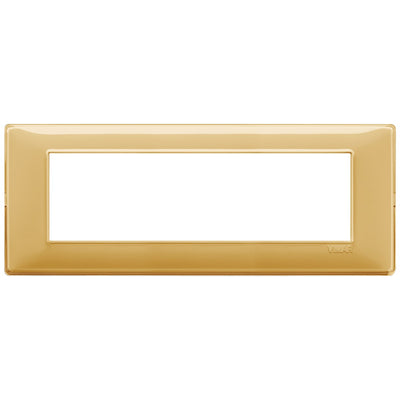 Vimar Plana Plate 7M Technopolymer Reflex amber