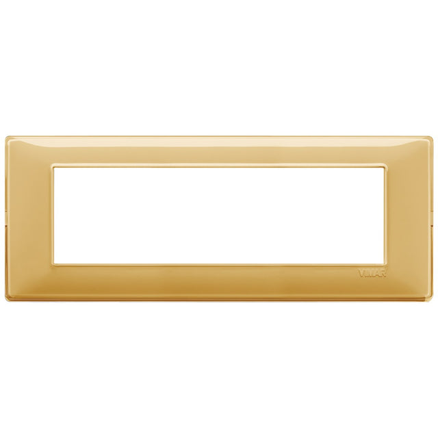 Vimar Plana Plate 7M Technopolymer Reflex amber
