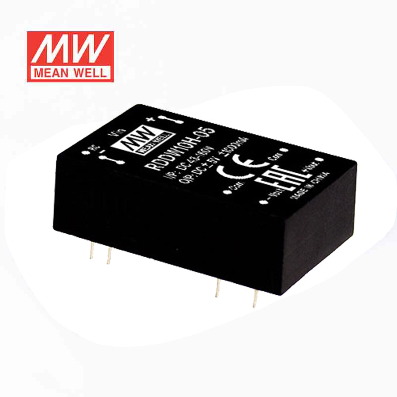 Mean Well RDDW10H-05 DC-DC Converter - 10W - 43~160V in ±5V out 1A