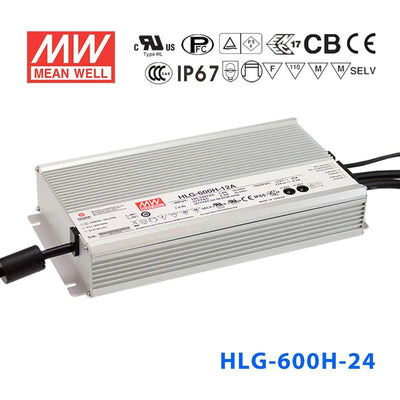 Mean Well HLG-600H-24 Power Supply 600W 24V 25A