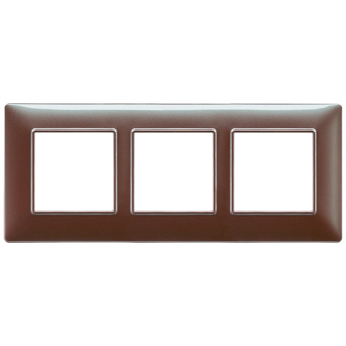 Vimar Plana Plate 6M Technopolymer Iridescent Brown
