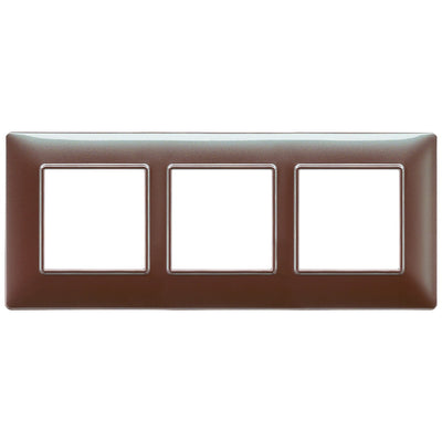 Vimar Plana Plate 6M Technopolymer Iridescent Brown