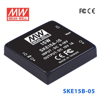 Mean Well SKE15B-05 DC-DC Converter - 15W - 18~36V in 5V out 3A