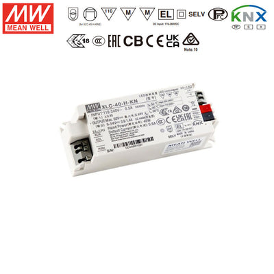 Mean Well XLC-40-H-KN LED Driver 40W 9~54V Constant Power, Current Setting by Dip Switch, For KNX System