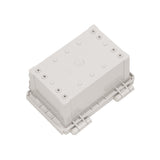 Boxco Q-Series 100x150x90mm Plastic Enclosure, IP67, IK08, ABS, Grey Cover, Hinge Type with Plate - PHOTO 2