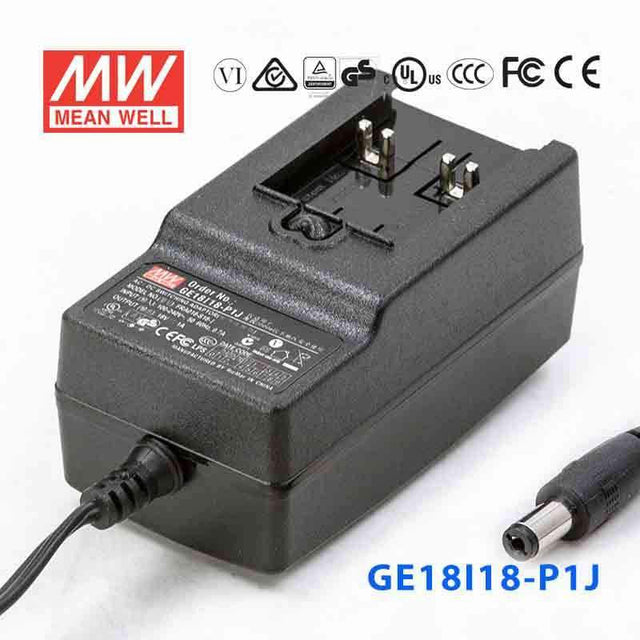 Mean Well GE18I18-P1J Power Supply 18W 18V 1A