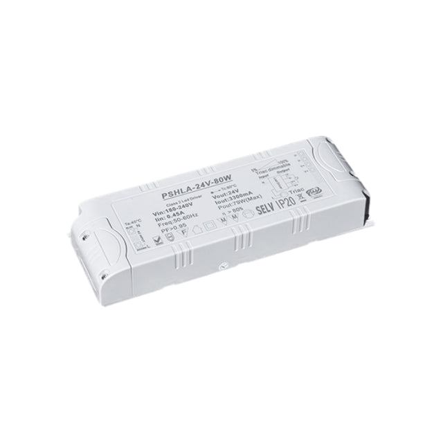 Thinkwise PSHLA-24V-80W Triac Dimmable Power Supply - 80W 24V 3.3A -  Screw Terminal