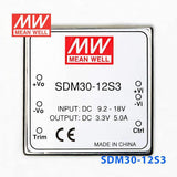 Mean Well SDM30-12S3 DC-DC Converter - 16.5W - 9.2~18V in 3.3V out 5A - PHOTO 2