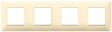 Vimar Plana Plate 8M Technopolymer Cream