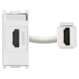 Plana HDMI Socket Connector White