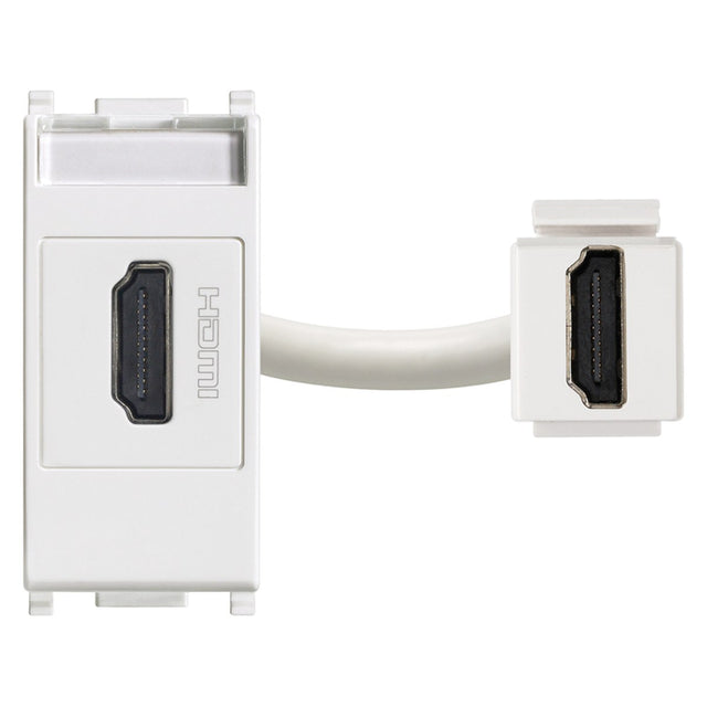 Plana HDMI Socket Connector White