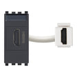 Eikon HDMI Outlet Socket Connector Grey