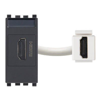 Eikon HDMI Outlet Socket Connector Grey