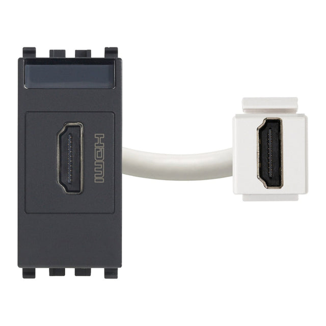 Eikon HDMI Outlet Socket Connector Grey