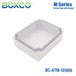 Boxco M-Series 150x180x60mm Plastic Enclosure, IP67, IK08, ABS, Transparent Cover, Screw Type