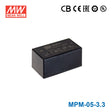 Mean Well MPM-05-3.3 Power Supply 5W 3.3V 1.25A